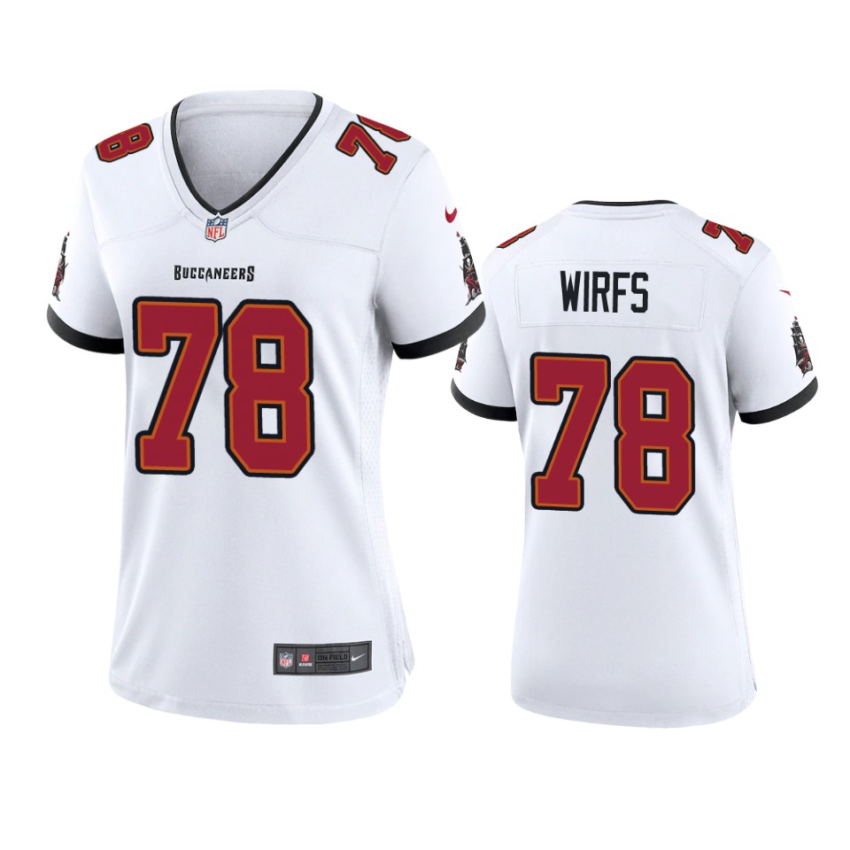 Nike women Tampa Bay Buccaneers #78 Tristan Wirfs White 2020 NFL Draft Game Jersey->women nfl jersey->Women Jersey